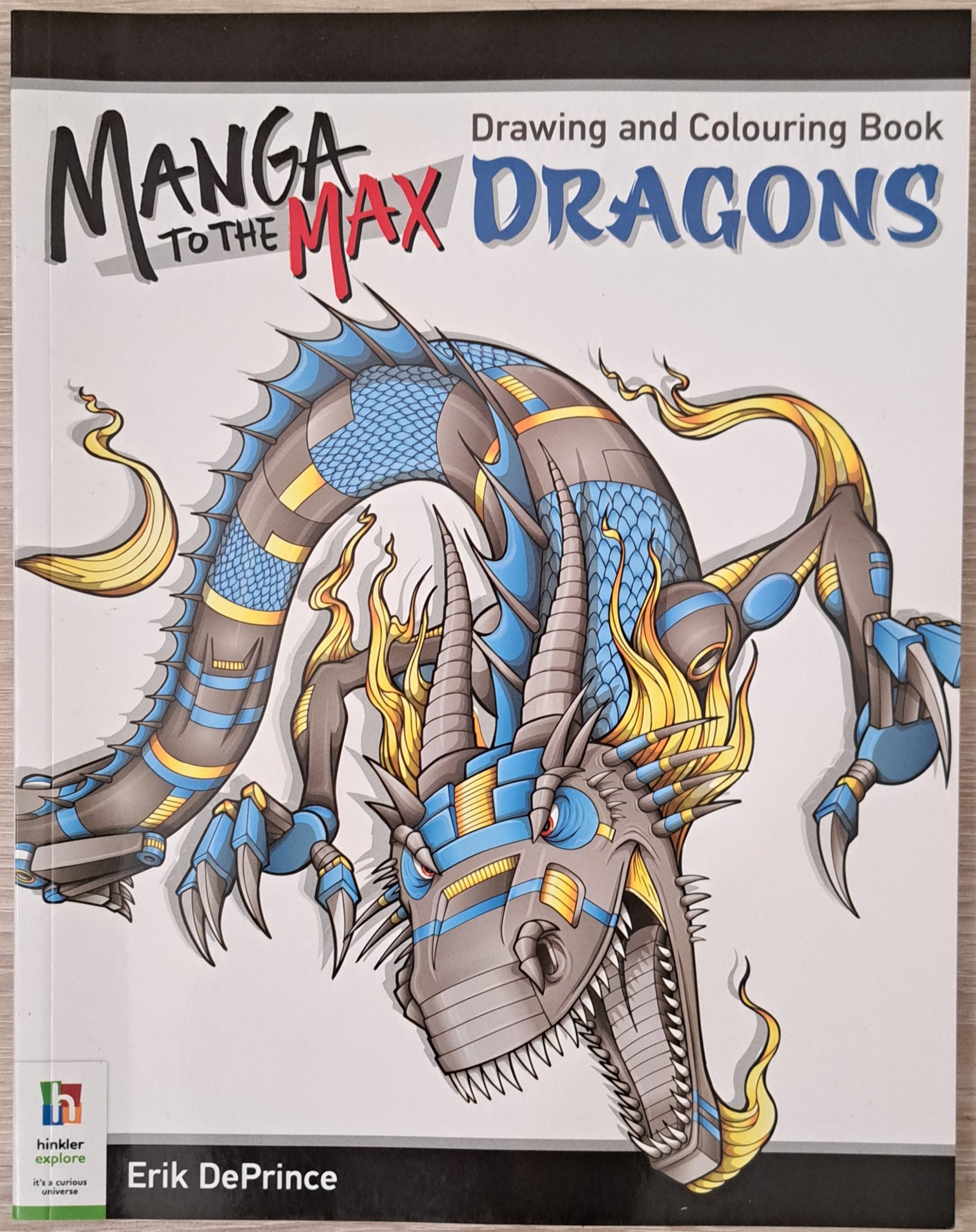 Manga to the Max: Drawing and Colouring Book: Dragons