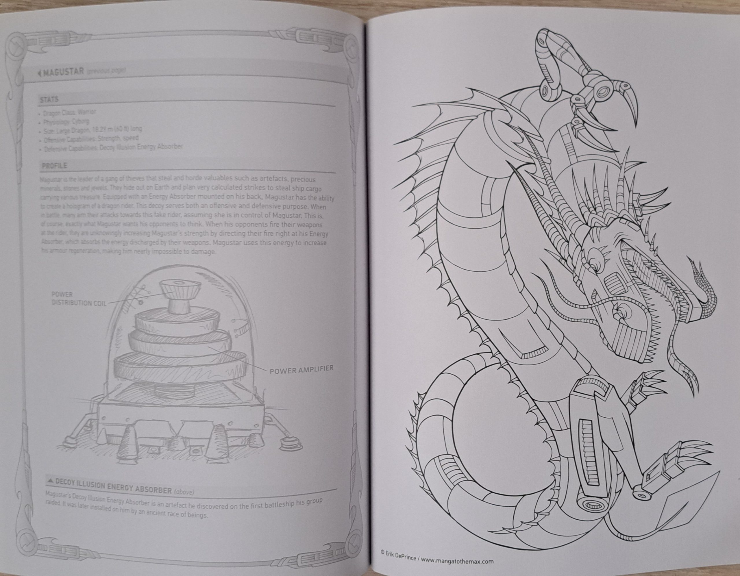 Manga to the Max: Drawing and Colouring Book: Dragons - Image 2