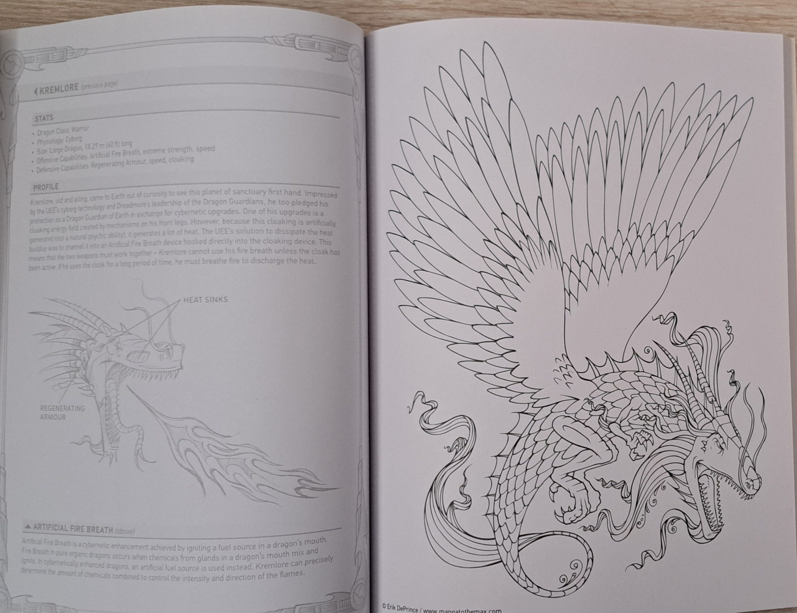 Manga to the Max: Drawing and Colouring Book: Dragons - Image 3